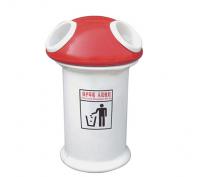 ZLG-1702可爱型玻璃钢垃圾桶|蘑菇型玻璃钢垃圾桶|校园玻璃钢垃圾桶