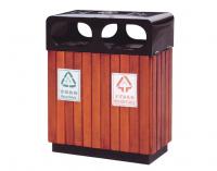 A-1001钢木垃圾桶|时尚分类钢木垃圾桶|新款钢木垃圾桶
