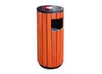 A-1028公园钢木垃圾桶|时尚钢木垃圾桶|城市钢木垃圾桶