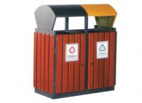 A-1037分类垃圾桶|钢木垃圾桶|小区钢木垃圾桶