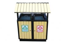 A-1054分类垃圾桶|钢木垃圾桶|小区钢木垃圾桶