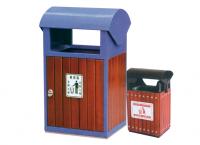 A-1062分类垃圾桶|钢木垃圾桶|小区钢木垃圾桶