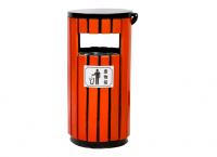A-1065分类垃圾桶|钢木垃圾桶|小区钢木垃圾桶