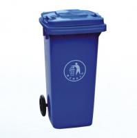 广西环保塑料垃圾桶120L蓝